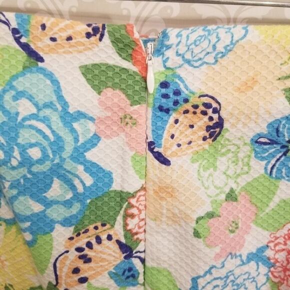 Talbots Size 2 Petite Floral Butterfly Print Pencil Skirt - Picture 6 of 8